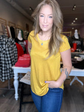 Load image into Gallery viewer, Mustard Perfect Short Sleeve Tee