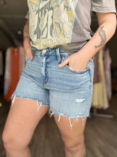 Load image into Gallery viewer, Vervet Light Wash Distressed Denim Shorts