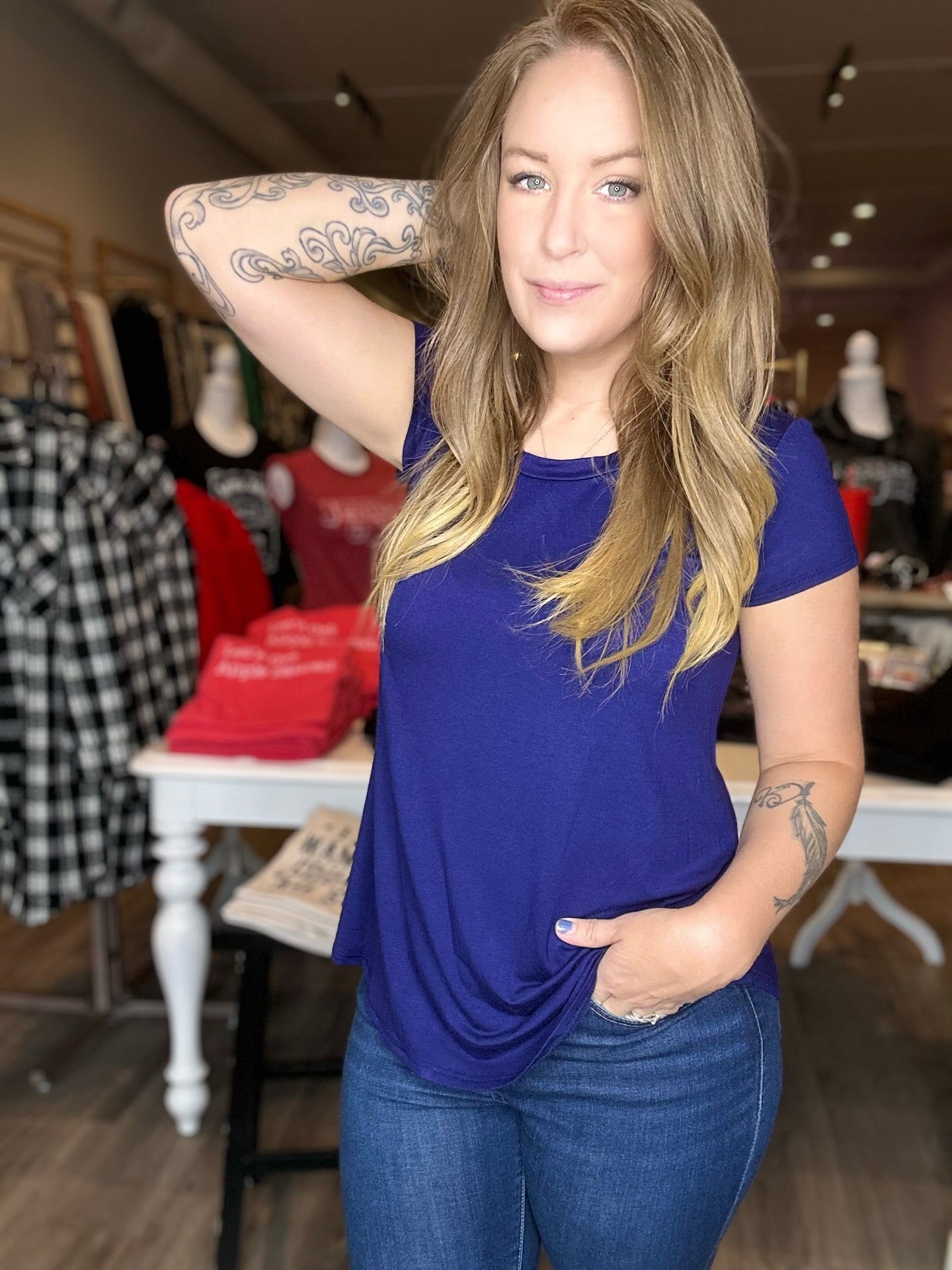 Navy Perfect Short Sleeve Tee