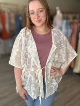 Load image into Gallery viewer, Ivory Floral Lace Cover Up