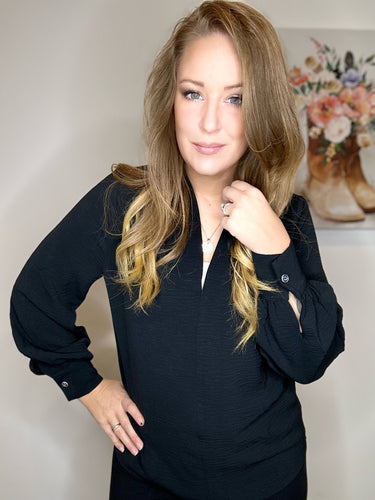 Black Long Sleeve Blouse