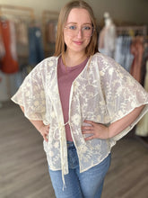 Load image into Gallery viewer, Ivory Floral Lace Cover Up