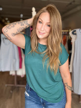 Load image into Gallery viewer, Dark Teal Dolman Short Sleeve