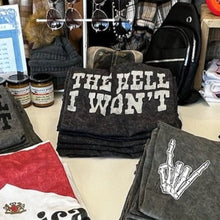 Load image into Gallery viewer, The Hell I Won&#39;t Black Graphic Tee