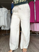 Load image into Gallery viewer, Textured Natural Wide Leg Pant