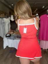 Load image into Gallery viewer, Red Front Slit Active Dress