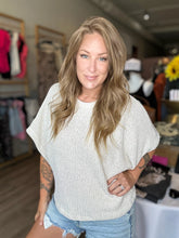 Load image into Gallery viewer, Crew Neck Kimono Knit Top