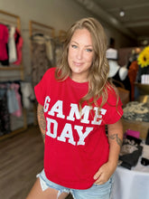 Load image into Gallery viewer, Red Game Day Ribbed Knit Top