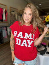 Load image into Gallery viewer, Red Game Day Ribbed Knit Top