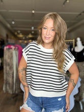Load image into Gallery viewer, Black Striped Sleeveless Top