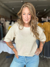 Load image into Gallery viewer, Oatmeal Boxy Short Sleeve Top
