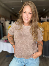 Load image into Gallery viewer, Cocoa Washed Short Sleeve