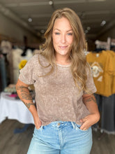 Load image into Gallery viewer, Cocoa Washed Short Sleeve