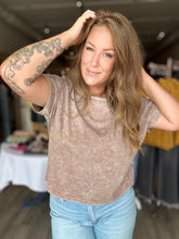 Load image into Gallery viewer, Cocoa Washed Short Sleeve