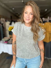 Load image into Gallery viewer, Grey Washed Short Sleeve
