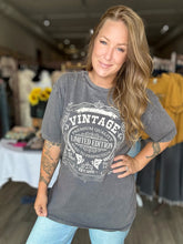 Load image into Gallery viewer, Charcoal Vintage Limited Oversized Tee