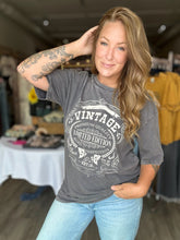 Load image into Gallery viewer, Charcoal Vintage Limited Oversized Tee