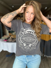 Load image into Gallery viewer, Charcoal Vintage Limited Oversized Tee