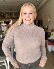 Load image into Gallery viewer, Cocoa Turtle Neck Long Sleeve Top