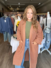 Load image into Gallery viewer, Camel Chunky Open Front Cardigan