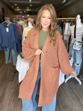 Load image into Gallery viewer, Camel Chunky Open Front Cardigan