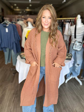 Load image into Gallery viewer, Camel Chunky Open Front Cardigan