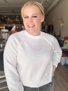 Ivory Raglan Sweater