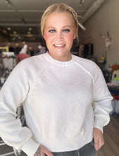 Load image into Gallery viewer, Ivory Raglan Sweater