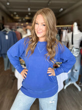 Load image into Gallery viewer, Bright Blue Pocket Pullover