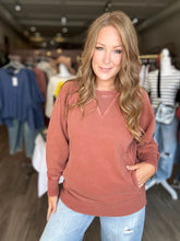 Load image into Gallery viewer, Rust Pocket Pullover