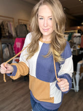 Load image into Gallery viewer, Tan Tri Color Thermal Hoodie