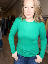 Load image into Gallery viewer, Kelly Green Microfiber Long Sleeve