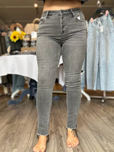 Load image into Gallery viewer, Flying Monkey Black High Rise Button Fly Skinny Jeans