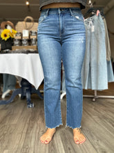 Load image into Gallery viewer, Flying Monkey High Rise Distressed Flare Leg Jeans