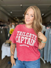 Load image into Gallery viewer, Red Washed Tailgate Captain Tee