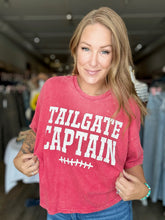 Load image into Gallery viewer, Red Washed Tailgate Captain Tee