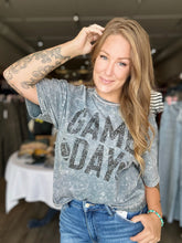 Load image into Gallery viewer, Grey Game Day Washed Tee
