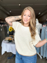 Load image into Gallery viewer, Oatmeal Puff Sleeve Sweater