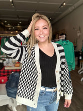 Load image into Gallery viewer, Checkered Sweater Cardigan