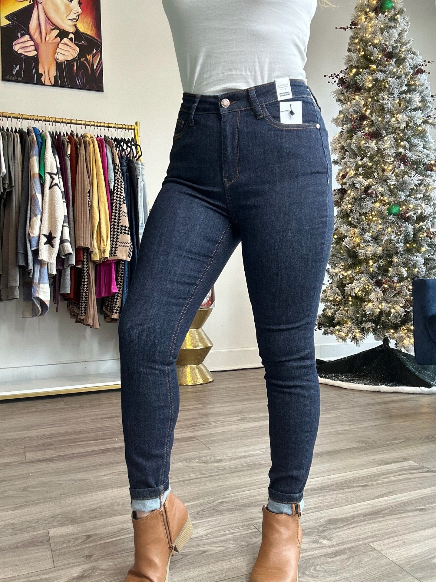 Judy Blue Dark High Waist Skinny Jeans