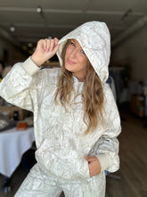 Load image into Gallery viewer, Gray Tree Camo Printed Hoodie