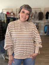 Load image into Gallery viewer, Khaki Striped Sweatshirt