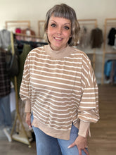 Load image into Gallery viewer, Khaki Striped Sweatshirt