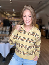 Load image into Gallery viewer, Dijon Yellow Striped Sweater