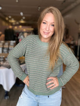 Load image into Gallery viewer, Jade Striped Waffle Knit Sweater