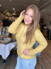 Load image into Gallery viewer, Mustard Wool Cropped Sweater