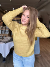 Load image into Gallery viewer, Mustard Wool Cropped Sweater