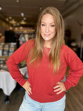 Load image into Gallery viewer, Poppy Raglan Sweater Top