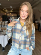 Load image into Gallery viewer, Blue Vintage Plaid Shirt