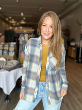 Load image into Gallery viewer, Blue Vintage Plaid Shirt